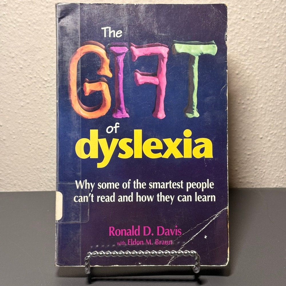 Ability Workshop The Gift of Dyslexia Book Adult OS Blue Good Ronald D Davis